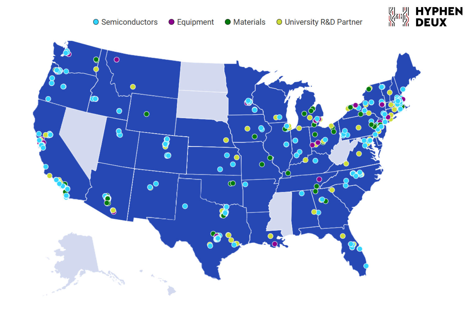 U.S. Semiconductor Ecosystem Map